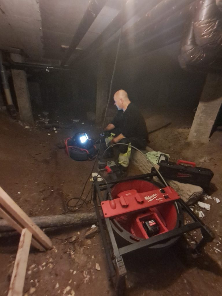 Start 7 Rörinspektion utförs av RL Avlopp.